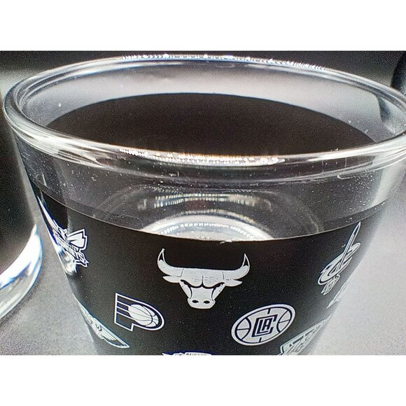 Pair of Jack Daniels Old No 7 NBA Drinking Rocks Glasses Team Logos Barware 3.25 - Picture 13 of 13